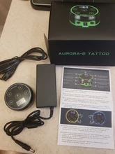 Fuente de alimentación de tatuaje Aurora 2, suministro de energía LCD Digital con adaptador de corriente, Mini panel táctil Led, suministros de tatuaje