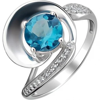 

Esthete ring with Topaz and cubic zirconia