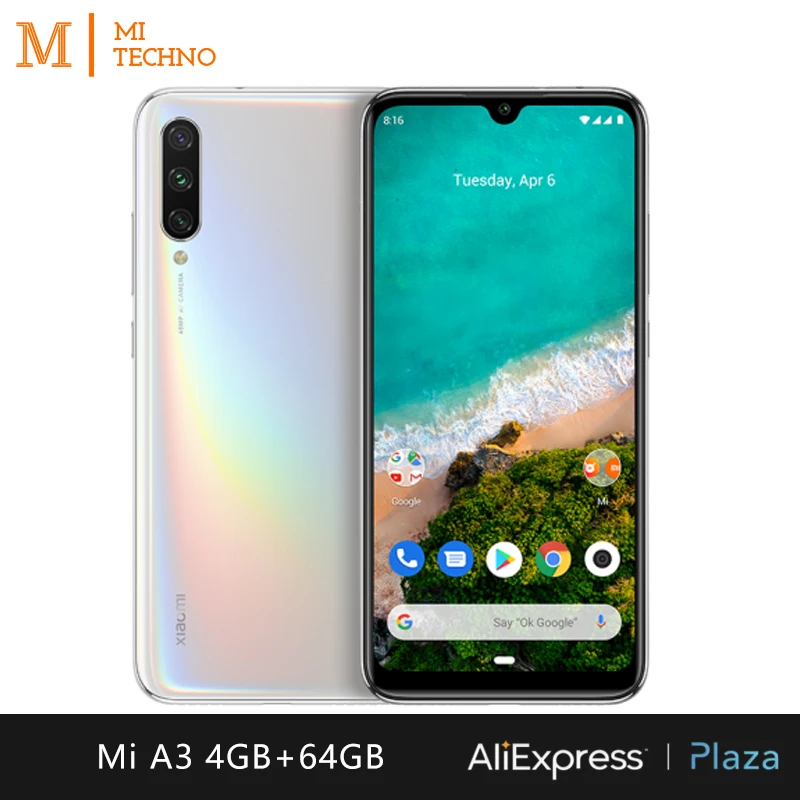  Smartphone Xiaomi Mi A3 (4GB RAM 64GB ROM andriod one telefono movil libre nuevo barato batería 403