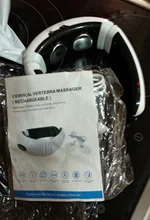 Masajeador eléctrico recargable para cuello y espalda, instrumento de Fisioterapia con 6 modos de Control de potencia, alivio del dolor por infrarrojo