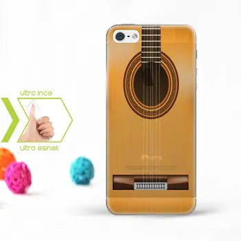 

Personalized iPhone 5-5S Slim Clear Silicone Phone Cover (Guitar Temalı-2)