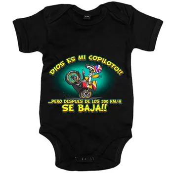 

Baby bodysuit God is my copilot but after the 200 km time is low