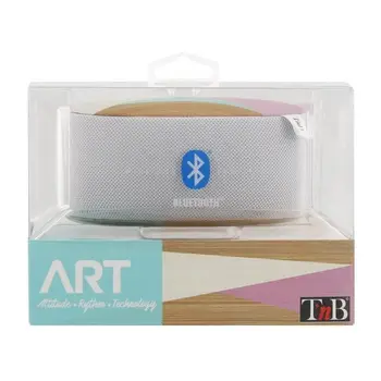 

Portable Bluetooth speaker T'NB Art Scandi-5W-White/Wood/Pink/Turquoise