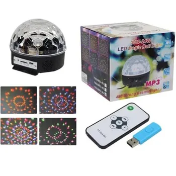 

USB and MICRO multi Colors LED Speaker with Disco Light and Mp3 Player, Laser Party Light for Graduation, Stage Light