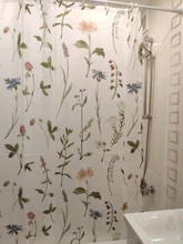 Shower Curtains Flower-Rose Waterproof Hooks Frabic Animals Flamingo Elephant African-Style