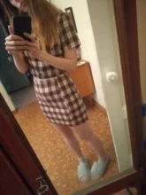 Crop Shirt Button-Up Summer Blouse Ladies Tops Streetwear Plaid Vintage Elegant Women