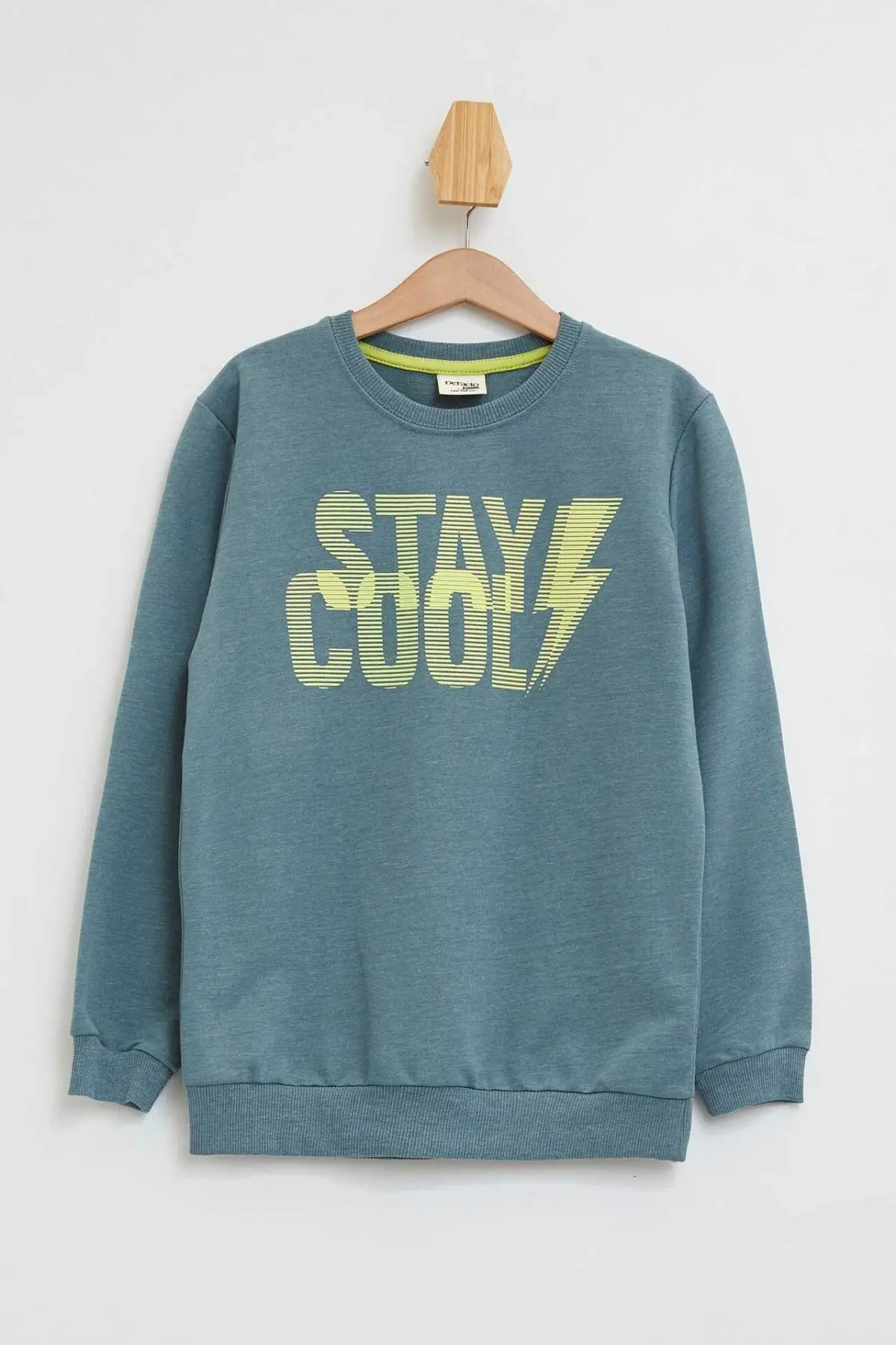 

DeFacto Boys Gray Crewneck Fashion Letter Pattern Pullovers Casual Sportwear Loose Pullovers Boys Autumn New - K0647A618WN
