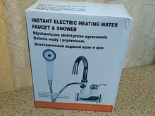 Calentador de agua de ducha eléctrico instantáneo, grifo eléctrico de cocina, calefacción de agua instantánea