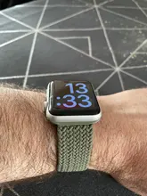 Correa de nailon trenzado para Apple watch, correa elástica de 44mm, 40mm, 38mm y 42mm, serie iWatch 3, 4, 5, se, 6