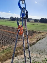 XINDA-polea de escalada en roca, herramienta de supervivencia al aire libre, aparejo de elevación alta, 5 colores