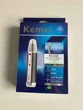 Kemei-cortadora de pelo 4 en 1 para oreja y nariz, maquinilla de afeitar profesional, indolora, para cejas y vello Facial