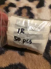 Agujas de plástico transparente para maquillaje permanente, tapas de aguja 1R para máquina de tatuaje de dragón, mosaico, Merlin, color negro, 50 Uds.