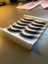 Pestañas postizas suaves 3D, pestañas largas y gruesas finas tupidas, hechas a mano, suaves, maquillaje para pestañas, herramientas de extensión, 5 pares
