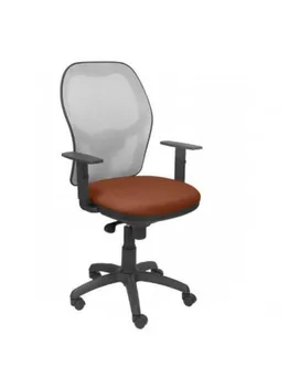 

CHAIR WITH MESH BACK IN GRAY BALI BROWN