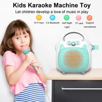 Bluetooth Kids Wireless Music Player Children's Karaoke Singing Machine Toy Speaker for Boy Girl Party Gift Led Light Support TF 2