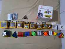 Packing-Set Bundle Neo-Cube Qiyi Mini Kids Twist 2x2 3x3 Carbon-Fiber Stickerless 4x4