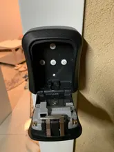 Caja de bloqueo de llave MOOL, caja de seguridad de llave de aleación de aluminio montada en pared, a prueba de agua, caja de bloqueo de llave de combinación de 4 dígitos para interior Outdoo