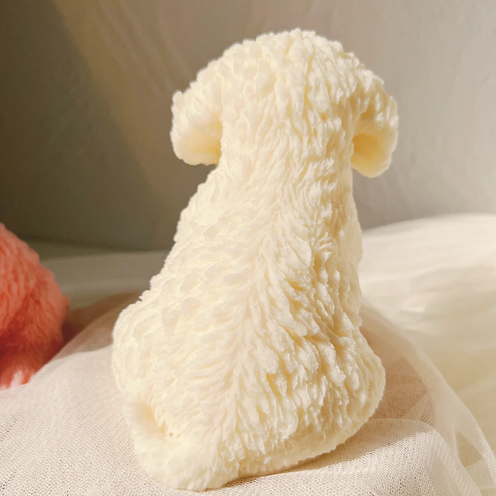 Cute Dog Candle Mold Animal Teddy Puppies Soy Wax Silicone Mould Puppy Dog Lover Home Decor silicone mold,silicone candle mold,aromatherapy candle mold,silicone candle molds,candle mold