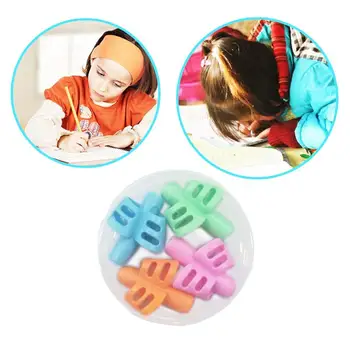 

4 PCS Two-Finger TPR Pencil Pen Holders Of Writing Training Correction Tool Pen Holding Elementary School Bracket Set Gifts 2020