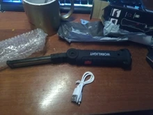LED Flashlight Hanging-Lamp Built-In-Battery Camping-Torch Usb Rechargeable Magnetic-Lanterna