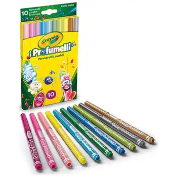 

58-5071-the Profumelli - 10 marker pens medium point washable fragrant