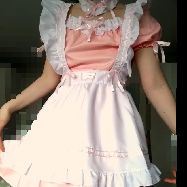 귀여운 로리타 메이드 애니메이션 복장 드레스 세트