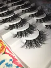 Pestañas postizas de visón 3D, 5/8/10 pares, naturales, suaves y esponjosas, voluminosas, largas y espectaculares, maquillaje de extensión de pestañas cruzadas