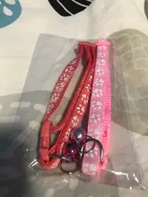 Collier-Collar para gatos con estampado de pata, correa de nailon ajustable para el cuello, para gatos