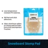 XCMAN Snowboard Clear Aluminum Spike Stomp Pad Anti-Slip,Provides Extra Grip and Perfect Traction with 3M Adhesives 5.1x4.3 inch 3