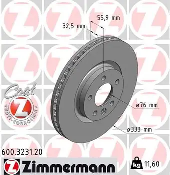 

Disc brake VAG anticorrosion coating Coat Z ZIMMERMAN
