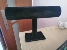 Pulsera de terciopelo negro reloj de cadena barra en T soporte de exhibición duro de joyería soporte organizador de joyería soporte de exhibición duro