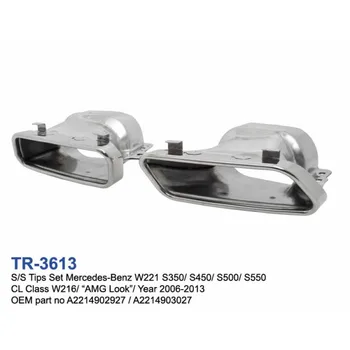 

Exhaust tails CL Ws16 S W221