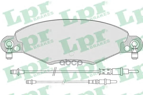 Колодки Тормозные Citroen C5 01- Передние Lpr 05p799 Lpr арт. 05P799