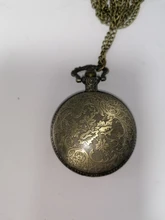 Vintage bronce Steampunk reloj de bolsillo de cuarzo de Halloween Caribe cráneo de cabeza de pirata Horror con cadena colgante collar de hombre