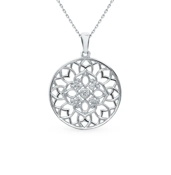 

Silver Pendant with cubic zirconia sunlight sample 925