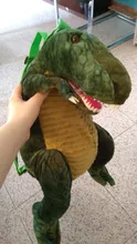 Mochila 3D de dinosaurio para padres e hijos, bonita mochila de felpa con viñetas de animales, bolsa de dinosaurios, regalo para niños