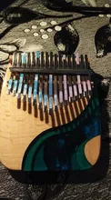 Kalimba-Escala de 17 teclas, pegatinas de percusión, accesorios para Kit de instrumentos musicales para principiantes