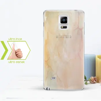 

Personalized Custom Samsung Galaxy Note 4 Slim Clear Silicone Phone Cover (Marble Temalı-3)