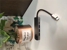 Multi USB 3.0 hub type C adapter to HDMI Gigabit Ethernet Rj45 Lan for Macbook Pro Air