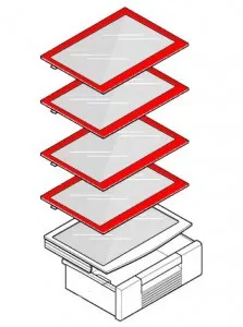 

Shelf Main for refrigerator LG, code 5027jt1001a