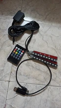 Tira de luces LED RGB con control remoto por voz para coche, diseño Interior, decorativa, Ambiental dinámico