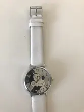 Reloj con dibujos animados de Mickey para mujer, cronógrafo deportivo para niño y niña, relojes de cuarzo de cuero, novedad de 2019