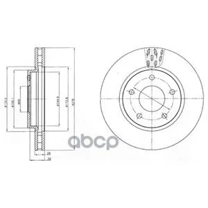 Тормозной Диск Bg4258 Delphi арт. BG4258