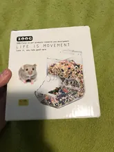 Hamster Rabbit Food Dispenser Feeder Plastic Clear Automatic Pet Feeder For Hamster Guinea