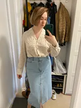 Casual Women Blouse Tops Collar Long-Sleeve Office-Work Printed Polka-Dot Fashion Ladies