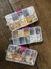 1 Uds de almacenamiento de plástico joyas caja de compartimento ajustable contenedor para cuentas pendiente de caja para joyas rectángulo caja