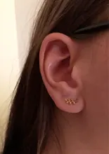 Pendientes de plata de ley 925 con forma de hoja de rama de olivo para mujer, aretes, oro de 14 quilates, estilo europeo