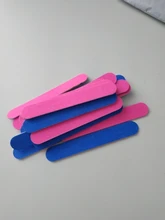 Mini limas 20 piezas para uñas, herramientas de manicura, limas artificiales, desmaquillantes desechables para cutículas, callos de media luna delgados