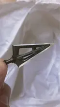 Puntas de arquería de 100 granos, punta de flecha de hoja fija de 3 puntas, accesorios de caza, arco de punta de flecha para tiro, 1 Uds.