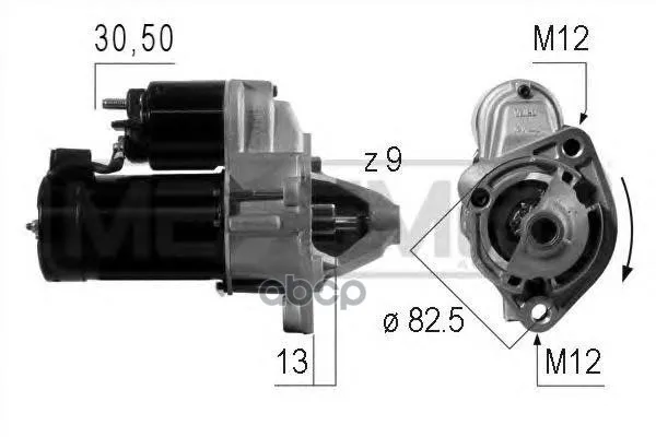 Стартер Vag 1.6-2.0-00 1.1квт Era 220004 Era арт. 220004
